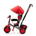 Baby Mix Detská trojkolka so svetlami Lux Trike tmavo sivá