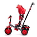 Baby Mix Detská trojkolka so svetlami Lux Trike tmavo sivá
