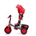 Baby Mix Detská trojkolka so svetlami Lux Trike tmavo sivá