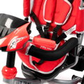 Baby Mix Detská trojkolka so svetlami Lux Trike tmavo sivá