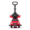 Baby Mix Detské odrážadlo s vodiacou tyčou Mercedes Benz AMG C63 Coupe červené