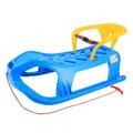 Baby Mix Plastové sánky s operadlom SNOW STAR modré