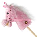 Baby Mix Hobby Horse so zvukom a kolieskami Rosie pink