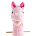 Baby Mix Hobby Horse so zvukom a kolieskami Rosie pink