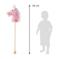 Baby Mix Hobby Horse so zvukom a kolieskami Rosie pink