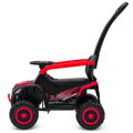 Baby Mix Detské elektrické odrážadlo Ruggy s vodiacou tyčou červené