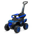 Baby Mix Detské elektrické odrážadlo Ruggy s vodiacou tyčou modré