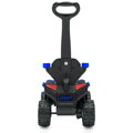 Baby Mix Detské elektrické odrážadlo Ruggy s vodiacou tyčou modré