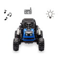 Elektrický traktor s prívesom Milly Mally Farmer modrý