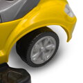 Detské odrážadlo s vodiacou tyčou 3v1 Baby Mix Mega Car Žlté