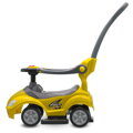 Detské odrážadlo s vodiacou tyčou 3v1 Baby Mix Mega Car Žlté