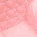 New Baby Detské kresielko z Velvet Srdiečka ružové