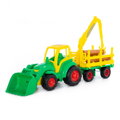Polesie Traktor S Prívesom A Vývozkou Veľký 80cm