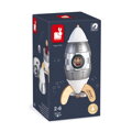Janod Drevená magnetická skladačka Raketa Strieborná Special Edition
