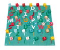Janod Drevené kocky Kubix Abeceda Čísla 40 ks s puzzle