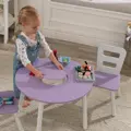 KidKraft Sada Okrúhleho Stolíka A Dvoch Stoličiek Levanduľa