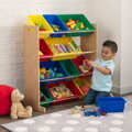 KidKraft 16774 Regál, polička s úložnými boxami