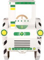 Traktor z kartónu