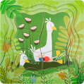 Small Foot Vrstvené Puzzle Kačacia Rodinka