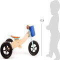 Small Foot Drevené Odrážadlo Trike Maxi 2 v 1 tyrkysové