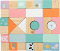 Small Foot Drevené Chodítko S Kockami Pastel