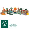 Small Foot Drevené Kocky Dino