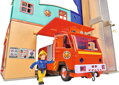 Simba Požiarnik Sam Mega XXL hasičská stanica so zvukom a svetlom