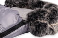 Zimný fusak FLUFFY s kožušinou, 50 x 100cm - granát 