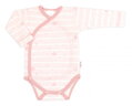 Zavinovacie body, polodupačky + rukavičky, 3D bavlnená sada Baby Stars, pastel rose