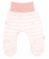 Zavinovacie body, polodupačky + rukavičky, 3D bavlnená sada Baby Stars, pastel rose
