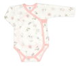 Sada oblečenia pre bábätko, 3D, bavlna, Lúčne kvety, cream Rose