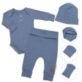 Nellys Rebrovaná rastúca súprava 3D, Baby Boy - jeans