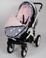Baby Nellys Fusak maxi s fleece 105x50cm - Srdiečka, růžová 