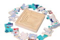 Adam Toys Drevené vrstvené puzzle Antarktída