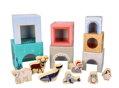 Adam Toys Skladacia pyramída s drevenými zvieratkami, Antarktída 