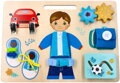 Adam Toys Vzdělávacia závesná, náučná tabuľa - Adamko