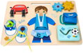 Adam Toys Vzdělávacia závesná, náučná tabuľa - Adamko