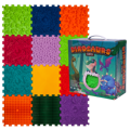Ortek Masážna podložka Dinosaury Puzzle 12 prvkov + 8 trojuholníkov