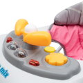 Baby Mix Detské chodítko s hojdačkou a silikónovými kolieskami  ružové