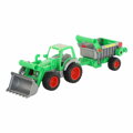Wader Traktor farmár s lopatou a návesom 