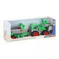 Wader Traktor farmár s lopatou a návesom 