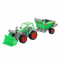 Wader Traktor farmár s lopatou a návesom 