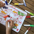SuperPetit silikónová podložka na kreslenie SUPER STAVBA