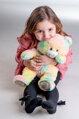 Teddies Sníček Plyšový Svietiaci A Hrajúci Medveď Dúhový
