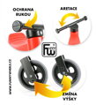 Teddies Odrážadlo Funny Wheels New Sport 2v1 červená