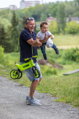 Teddies Odrážadlo Funny Wheels Rider SuperSport zelené 2v1+popruh