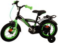 Volare Detský Bicykel pre chlapcov Thombike  Black Green 12