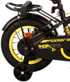 Volare Detský Bicykel Thombike Black Yellow 12 Dve ručné brzdy