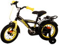 Volare Detský Bicykel pre chlapcov Thombike  Black Yellow 12