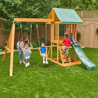 KidKraft Hracia Zostava Domček, Šmýkala a Hojdačka Appleton